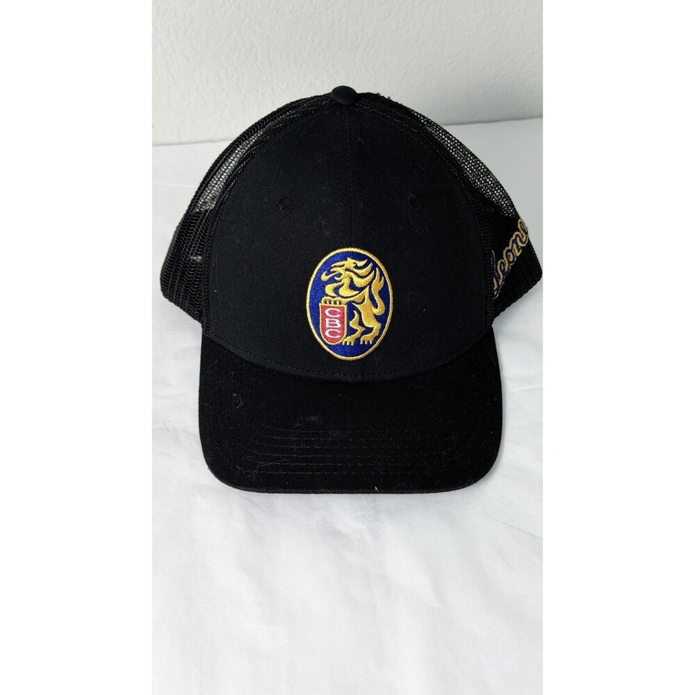 Leones del Caracas Venezuela Baseball Cap Hat Trucker Mesh Black CBC .